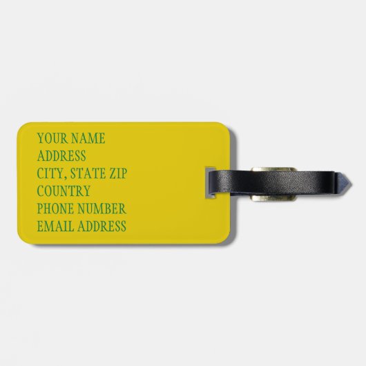 Aspen Leaf Skull 9 Gepäckanhänger (Rückseite horizontal)