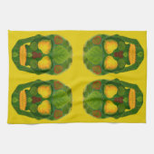 Aspen Leaf Skull 9 Geschirrtuch (Horizontal)