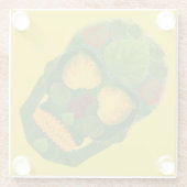 Aspen Leaf Skull 9 Glasuntersetzer (Rückseite)