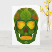 Aspen Leaf Skull 9 Karte (Gelbe Blume)