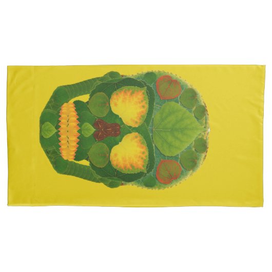 Aspen Leaf Skull 9 Kissenbezug (Vorderseite-Links)