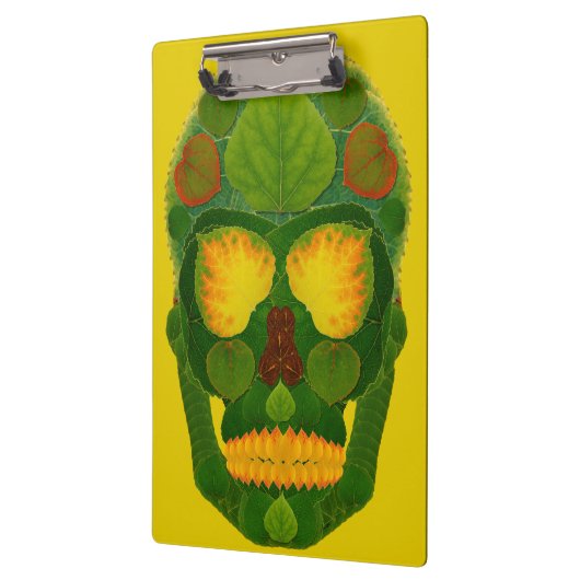 Aspen Leaf Skull 9 Klemmbrett (Links)