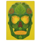 Aspen Leaf Skull 9 Klemmbrett (Rückseite)