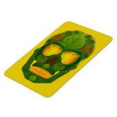 Aspen Leaf Skull 9 Magnet (Linke Seite)