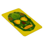 Aspen Leaf Skull 9 Magnet (Rechte Seite)