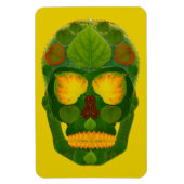 Aspen Leaf Skull 9 Magnet (Vertikal)