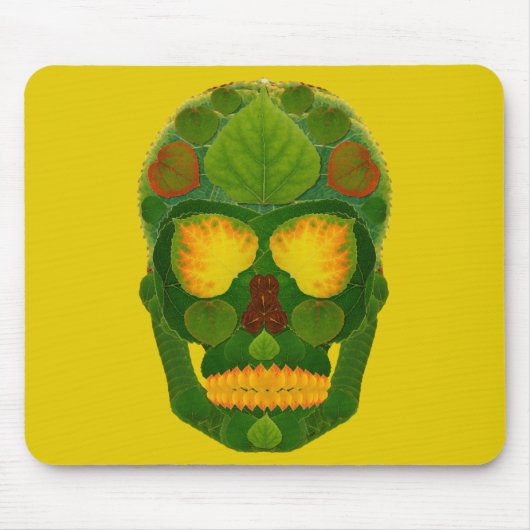 Aspen Leaf Skull 9 Mousepad (Vorne)
