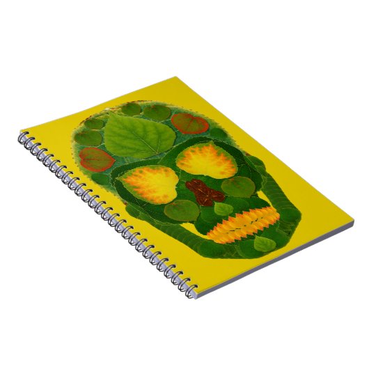 Aspen Leaf Skull 9 Notizblock (Rechte Seite)