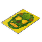 Aspen Leaf Skull 9 Notizblock (Linke Seite)