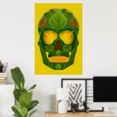 Aspen Leaf Skull 9 Poster (Heimbüro)