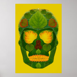 Aspen Leaf Skull 9 Poster