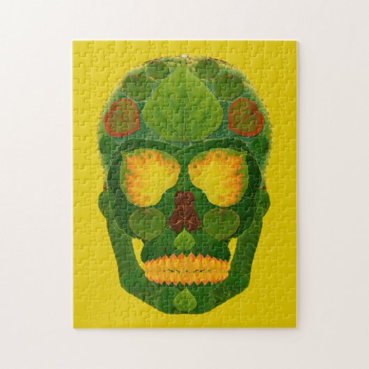 Aspen Leaf Skull 9 Puzzle (Vertikal)