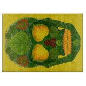 Aspen Leaf Skull 9 Schneidebrett (Vorderseite)