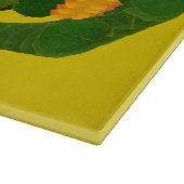 Aspen Leaf Skull 9 Schneidebrett (Ecke)