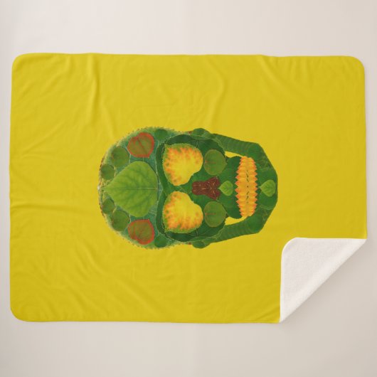 Aspen Leaf Skull 9 Sherpadecke (Vorderseite (Horizontal))