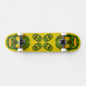 Aspen Leaf Skull 9 Skateboard (Horizontal)