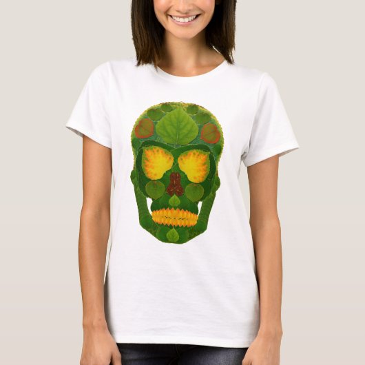 Aspen Leaf Skull 9 T-Shirt (Vorderseite)