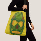 Aspen Leaf Skull 9 Tragetaschen Mit Langen Trägern (Von Nahem)