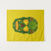 Aspen Leaf Skull 9 Wandteppich (Vorderseite (Horizontal))