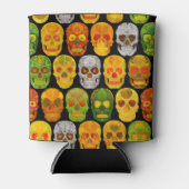 Aspen Leaf Skulls nahtloses Muster 2018 Dosenkühler (Vorderseite)