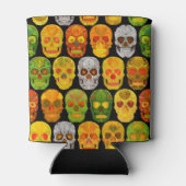 Aspen Leaf Skulls nahtloses Muster 2018 Dosenkühler (Rückseite)