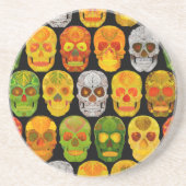 Aspen Leaf Skulls nahtloses Muster 2018 Getränkeuntersetzer (Vorne)