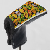 Aspen Leaf Skulls nahtloses Muster 2018 Golf Headcover (3/4 Vorderseite)