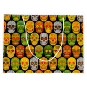 Aspen Leaf Skulls nahtloses Muster 2018 Große Geschenktüte (Rückseite)