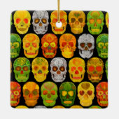 Aspen Leaf Skulls nahtloses Muster 2018 Keramikornament (Rückseite)