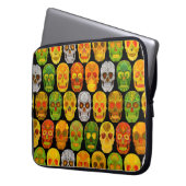 Aspen Leaf Skulls nahtloses Muster 2018 Laptopschutzhülle (Vorderseite Links)