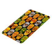 Aspen Leaf Skulls nahtloses Muster 2018 Magnet (Linke Seite)