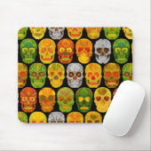 Aspen Leaf Skulls nahtloses Muster 2018 Mousepad (Mit Mouse)