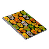 Aspen Leaf Skulls nahtloses Muster 2018 Notizblock (Rechte Seite)