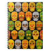 Aspen Leaf Skulls nahtloses Muster 2018 Notizblock (Vorderseite)