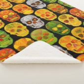 Aspen Leaf Skulls nahtloses Muster 2018 Sherpadecke (3/4)