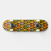 Aspen Leaf Skulls nahtloses Muster 2018 Skateboard (Horizontal)
