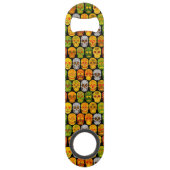 Aspen Leaf Skulls nahtloses Muster 2018 Speed Flaschenöffner (Vorderseite)