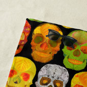 Aspen Leaf Skulls nahtloses Muster 2018 Strandtuch (Beispiel)