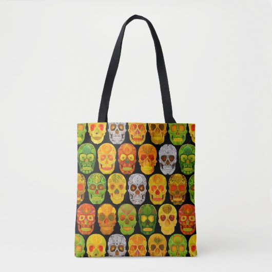 Aspen Leaf Skulls nahtloses Muster 2018 Tasche (Vorderseite)