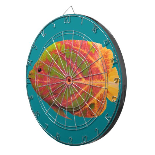 Aspen Leaf Tropische Fische 1 Dartscheibe (Vorderseite rechts)