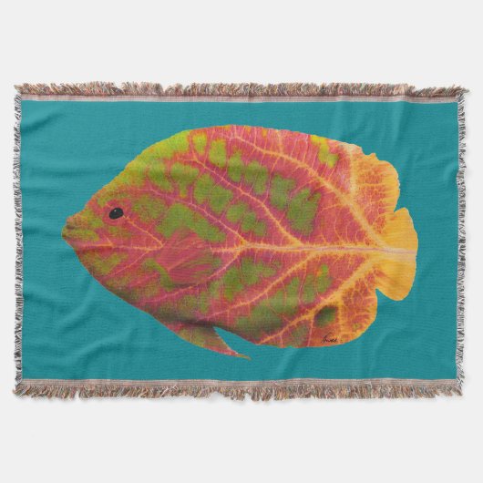Aspen Leaf Tropische Fische 1 Decke (Vorderseite)