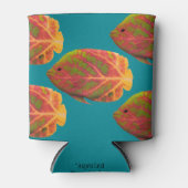 Aspen Leaf Tropische Fische 1 Dosenkühler (Vorderseite)