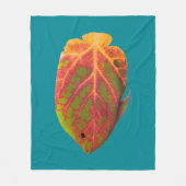 Aspen Leaf Tropische Fische 1 Fleecedecke (Vorderseite)