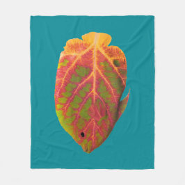 Aspen Leaf Tropische Fische 1 Fleecedecke
