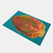 Aspen Leaf Tropische Fische 1 Fußmatte (Schrägansicht)