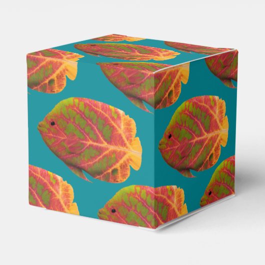 Aspen Leaf Tropische Fische 1 Geschenkschachtel (Rückseite)