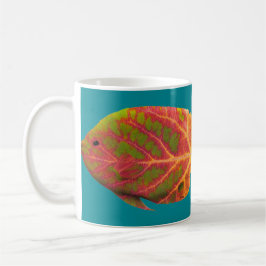 Aspen Leaf Tropische Fische 1 Kaffeetasse