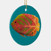 Aspen Leaf Tropische Fische 1 Keramikornament (Rechts)
