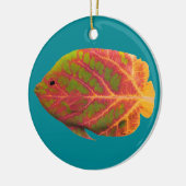Aspen Leaf Tropische Fische 1 Keramikornament (Links)