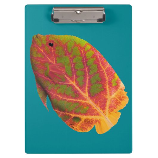 Aspen Leaf Tropische Fische 1 Klemmbrett (Vorderseite)
